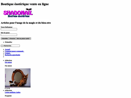 boutique ésoterique en ligne shadonail