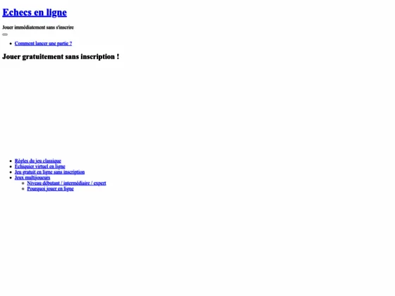 Jouer aux échecs avec un ami sur le net