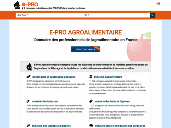 Spécialistes de l'agr-alimentaire