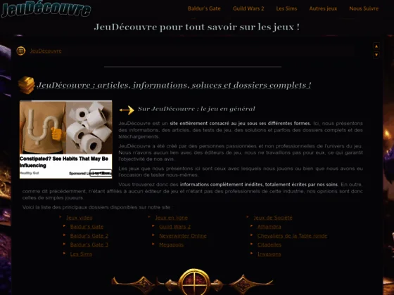 JeuDécouvre tout sur les jeux