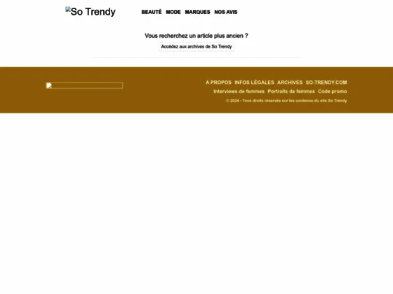 Magazine mode au féminin SoTrendy