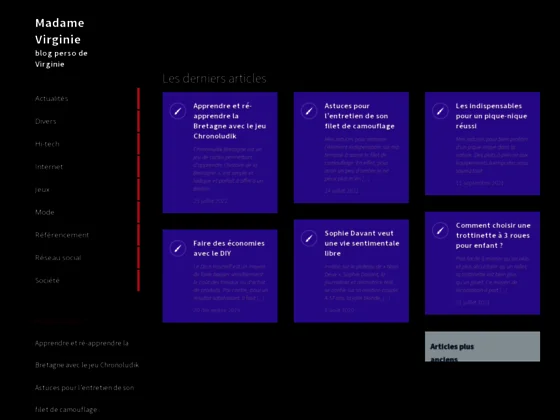Madame Virginie : blog