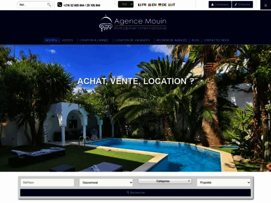 Agence Mouin Immobilier Hammamet