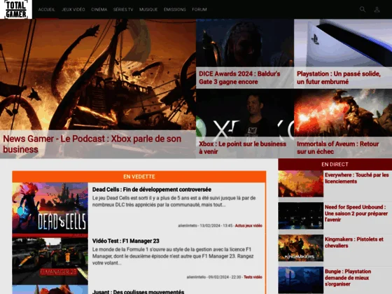Total-gamer.com - jeux vidéo/cinéma/musique