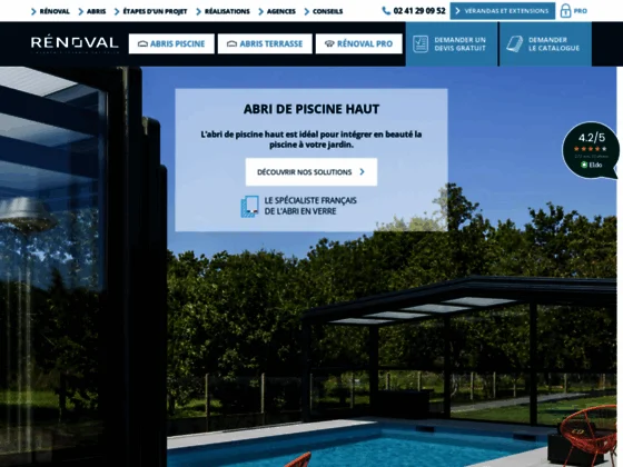 Abris et vérandas pour piscines : Rénoval