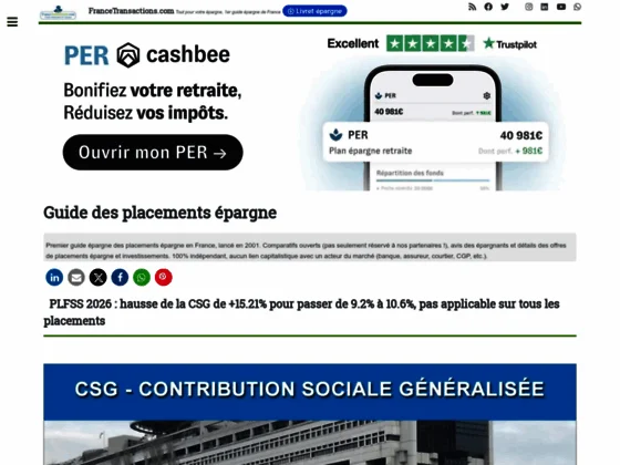 Guide indépendant de l'épargne