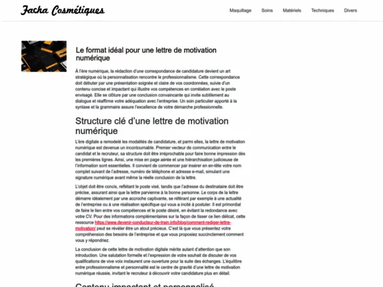 Les produits cosmétiques naturels