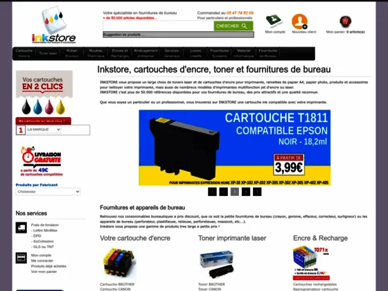  Trouver votre cartouche d'encre au meilleur prix