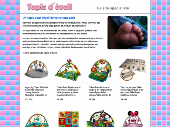 Tapis d'éveil pour bébé