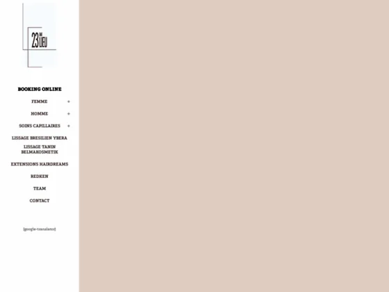 Salon de coiffure quartier des Eaux­Vives à Genève: Le 23eme Lieu