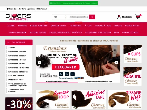 Mèches cheveux Divers Fashion simples et pratiques