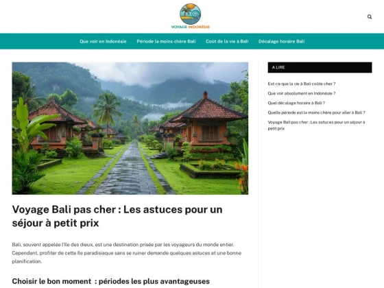 Voyager en Indonésie