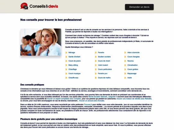 Services à domicile et travaux