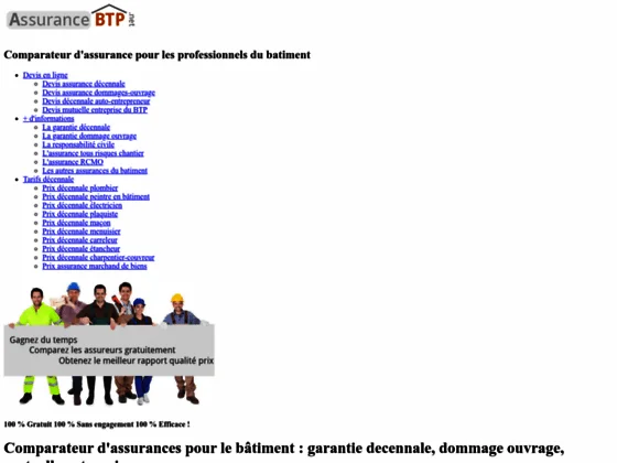 Comparez des devis d'assurances décennales