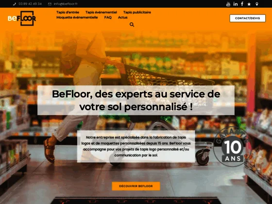 Paillasson personnalisé avec logo