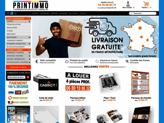 Printimmo, imprimeur en ligne immobilier