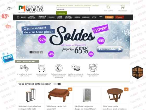 Destock Meubles, vente de mobilier design à petit prix