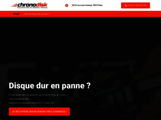 Réparation de disques durs