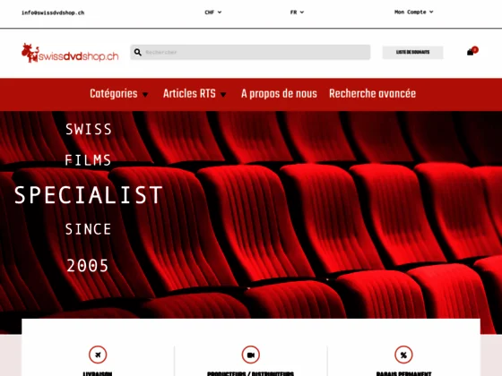 Swiss DVD Shop: le meilleur du cinéma suisse en DVD!