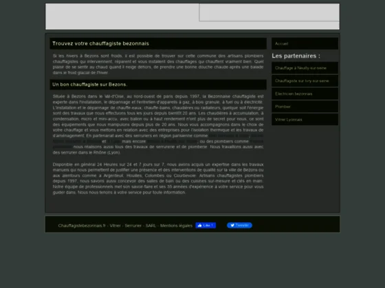Chauffagiste Bezons
