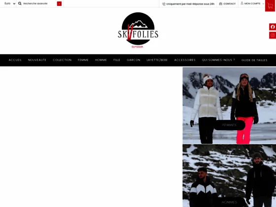 Achat de vêtements de ski en ligne - Skifolies