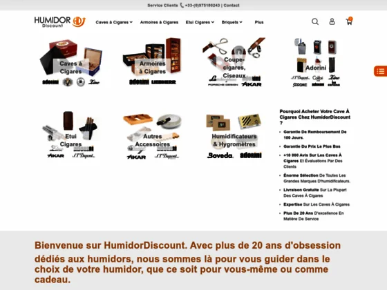 Humidor Discount - caves à cigares en ligne