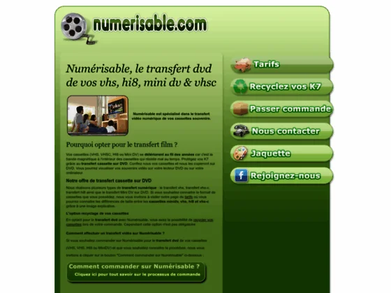 Société Numérisable, expert en transfert de K7