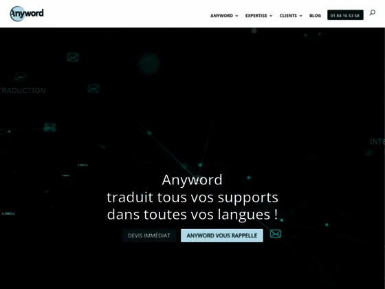 Demandez votre devis de traduction Anyword