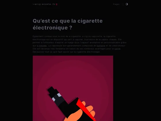 Cigarette électroniques Ecig-Arrete.fr