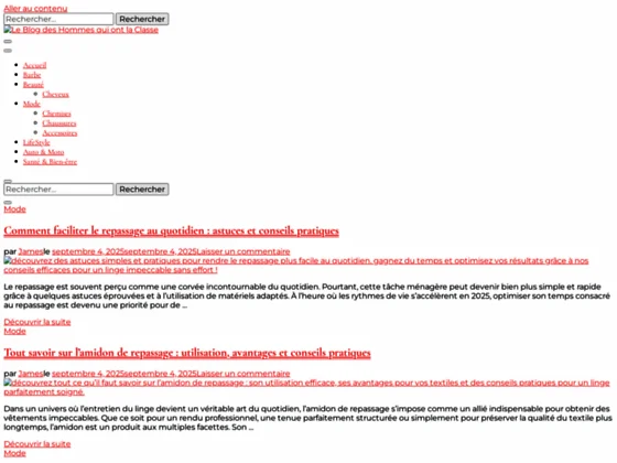 Blog de l'élégance pour homme