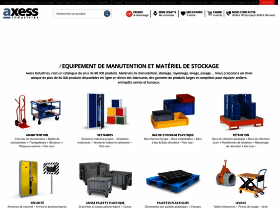 Manutention, bureautique et BTP
