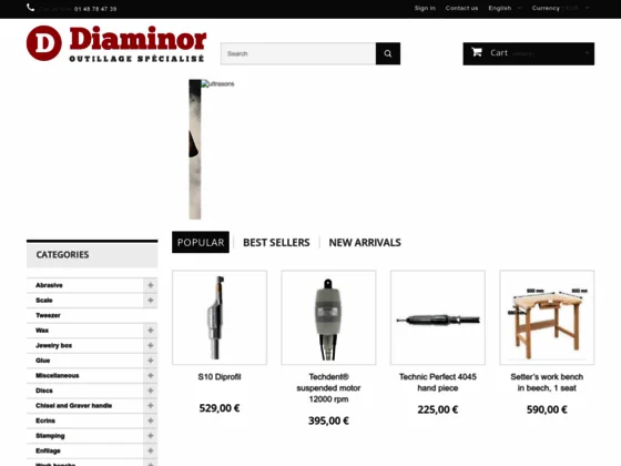 Diaminor.com, le spécialiste du commerce d'outillage d'orfèvre