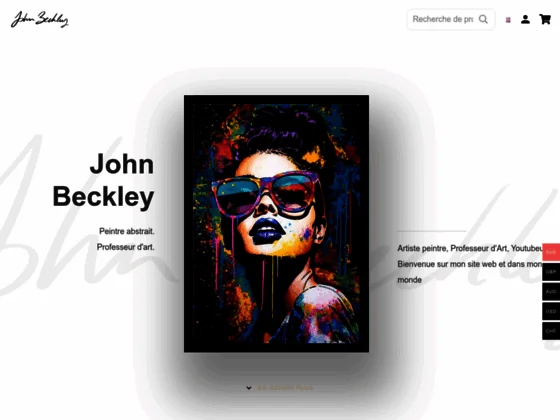 artiste peintre abstrait