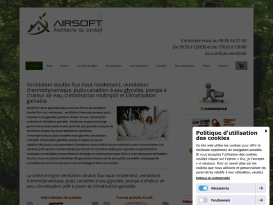 Qualité d'air et économie d'énergie sur airsoft-enr.com