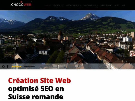 Création de site web en Suisse