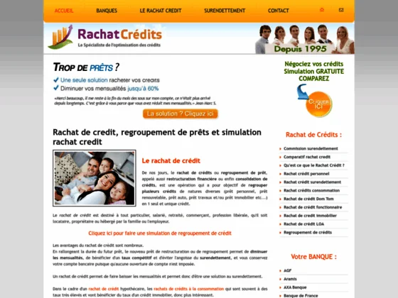 rachat credit, Rachats de crédits à la consommation.
