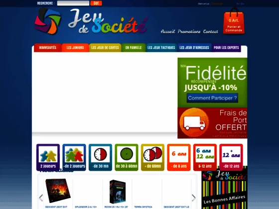 Vente en ligne de jeux de société France