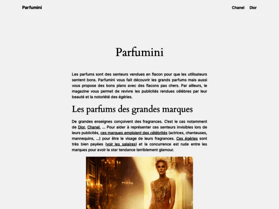 Actualité du parfum avec Parfumini