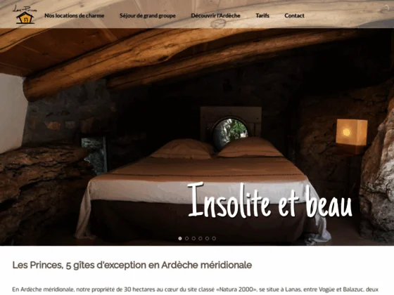 Bienvenue aux gîtes les Princes, pour vos réceptions et séjours