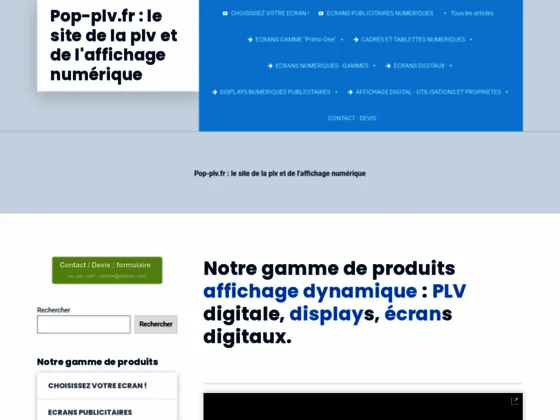 POP-PLV.FR : le site de la plv numérique