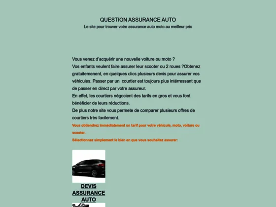 question assurance moto