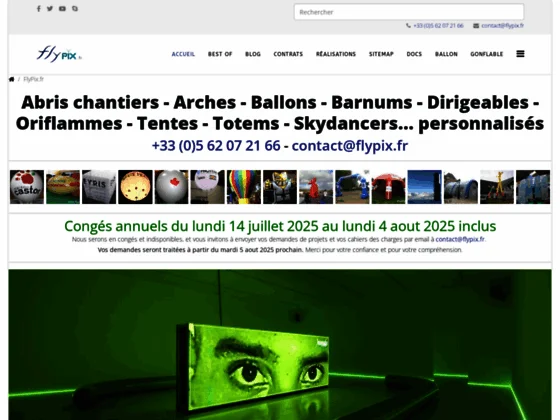 Ballons publicitaires et arches gonflables