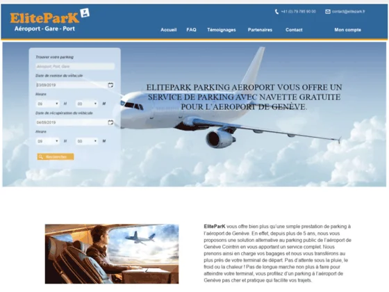 Le parking de Genève aéroport