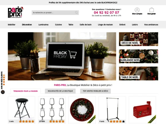 Magasin de décoration en ligne