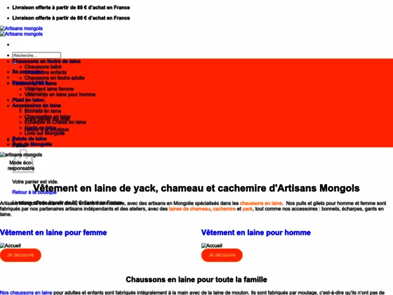 Produits artisanaux Mongols