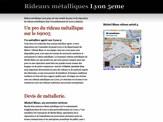 Rideau Métallique Lyon
