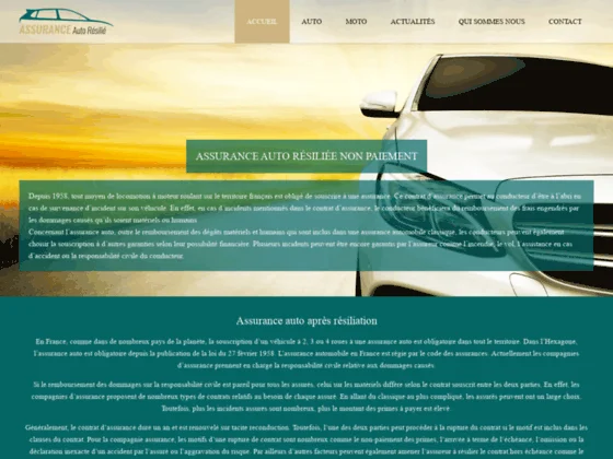 Contrant assurance auto pour non paiement