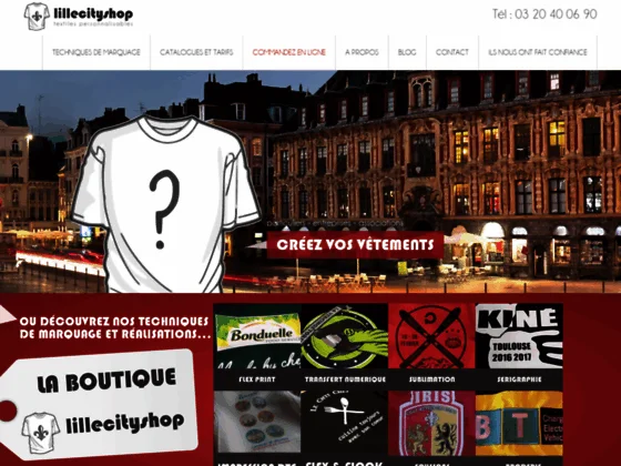 Lille City Shop - sérigraphie, flocage Lille