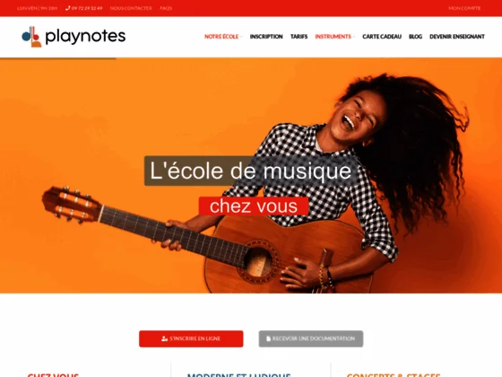 Play Notes, Cours de musique et chant à domicile