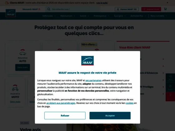 Faites votre devis d'assurance voiture MAAF